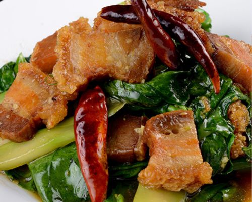 Image: AL16 Chinese Broccoli with Crispy Pork